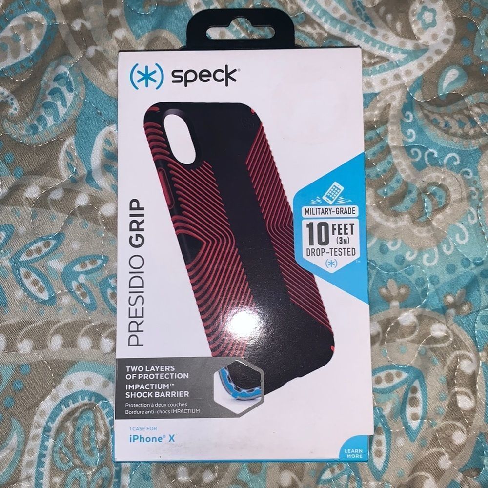 Speck Red & Black iPhone X Phone Case